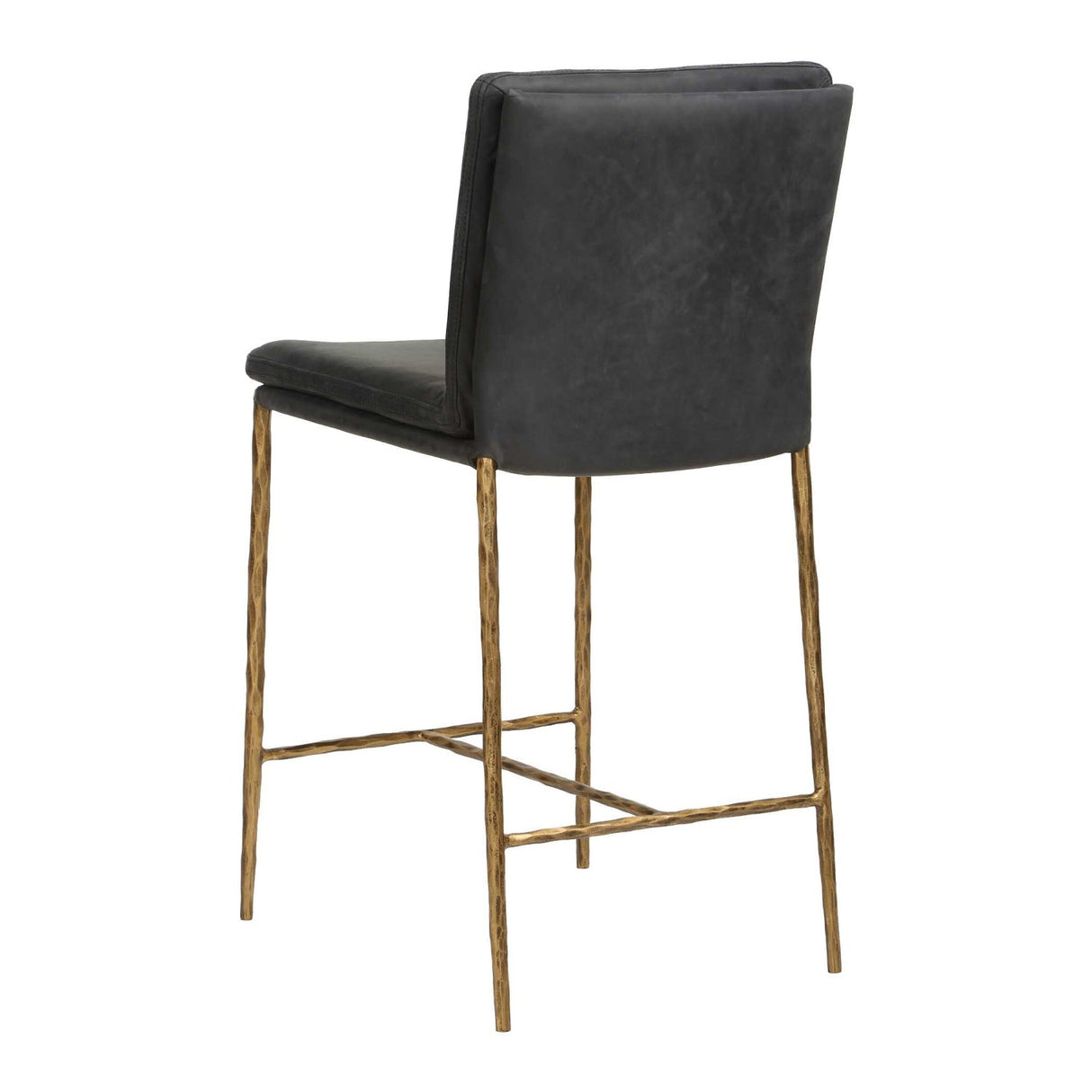 Gray Leather Counter Stool by Uttermost Ascend, alternate view 5