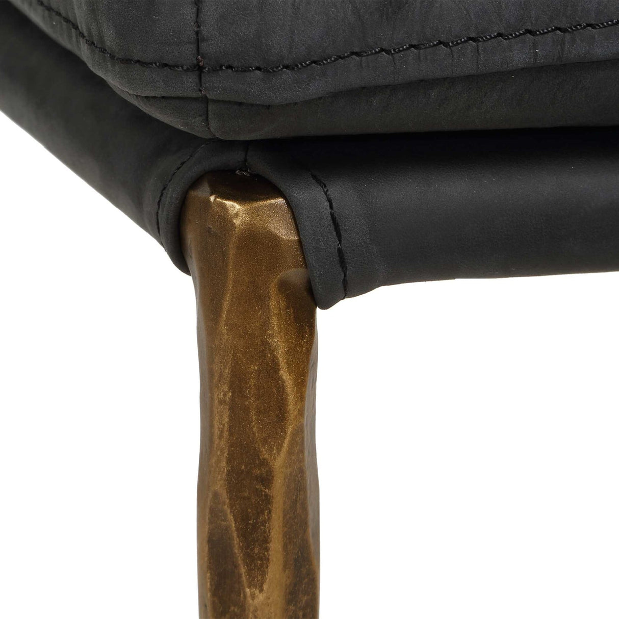 Gray Leather Counter Stool by Uttermost Ascend, alternate view 7