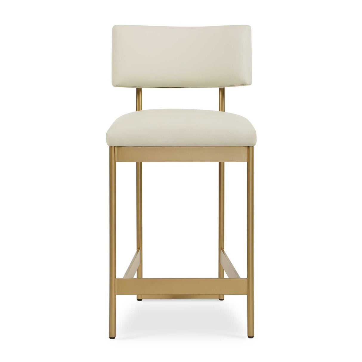 Modern European furniture - White Leather Counter Stool - www.oroa.com