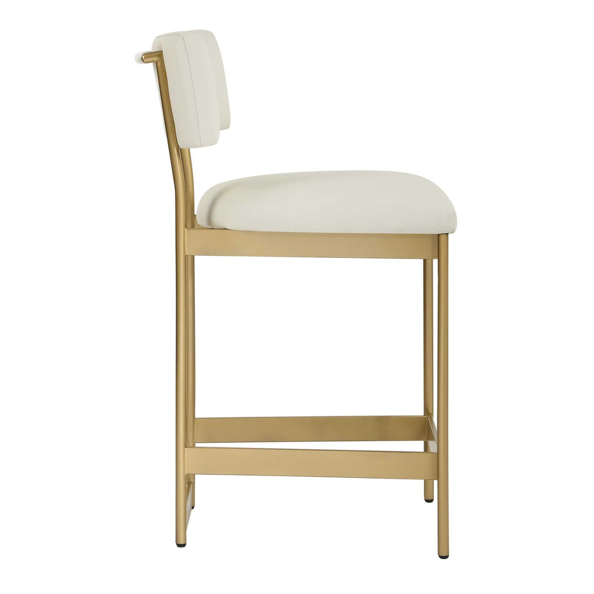 Modern European furniture - White Leather Counter Stool - www.oroa.com