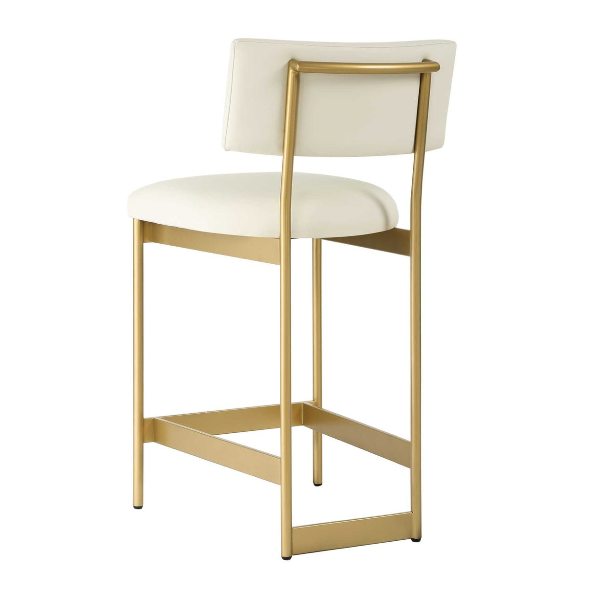 Modern European furniture - White Leather Counter Stool - www.oroa.com