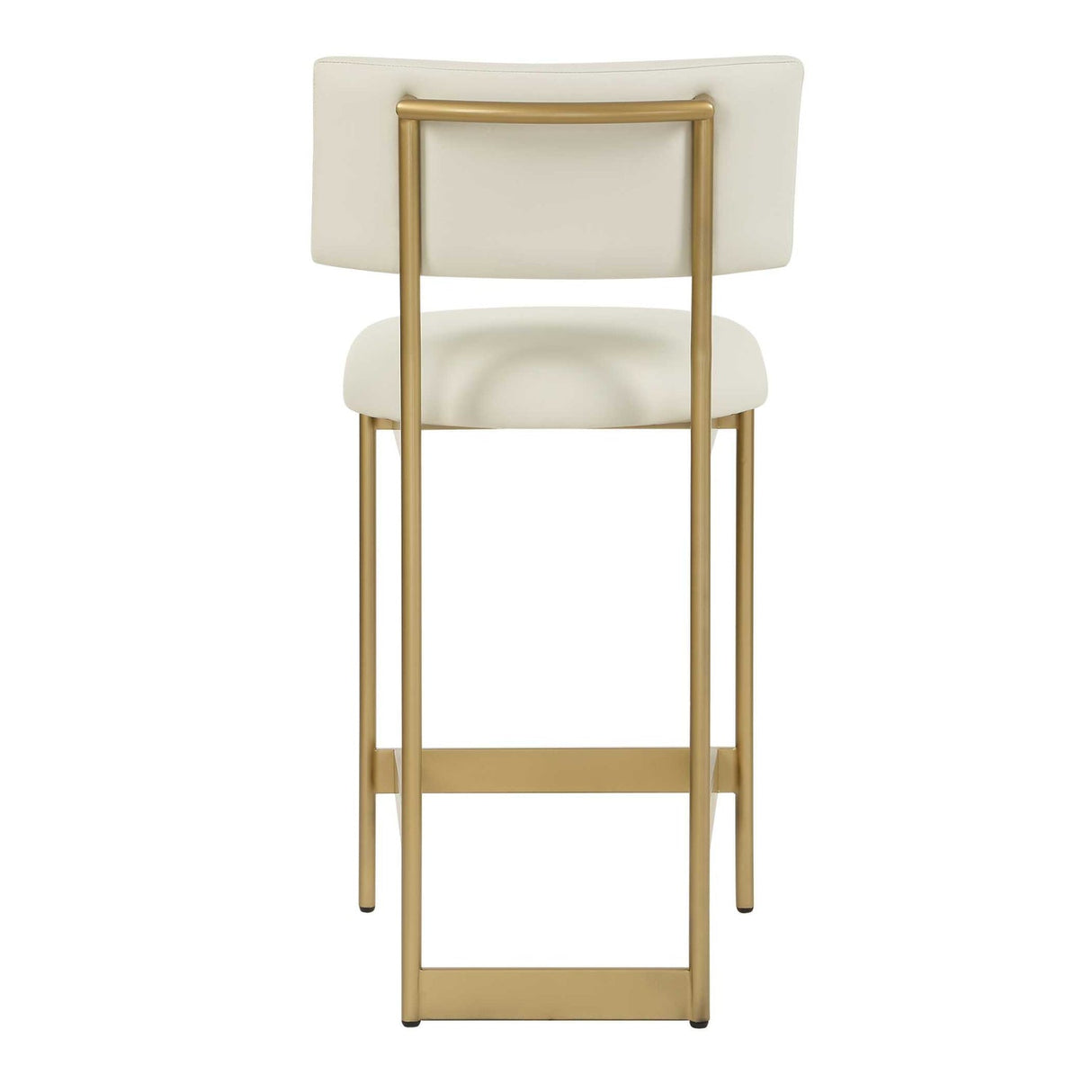 Modern European furniture - White Leather Counter Stool - www.oroa.com