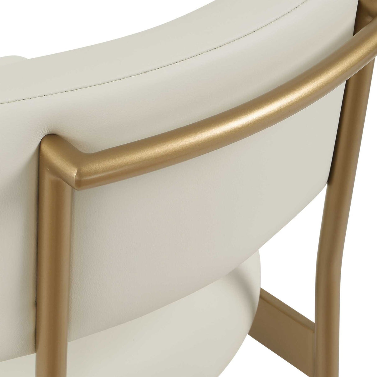 Modern European furniture - White Leather Counter Stool - www.oroa.com