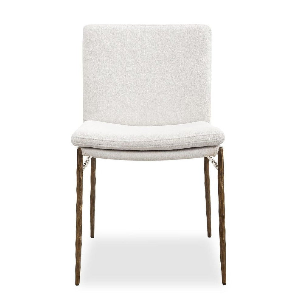 White Boucle Dining Chair by Uttermost Ascend, alternate view 3