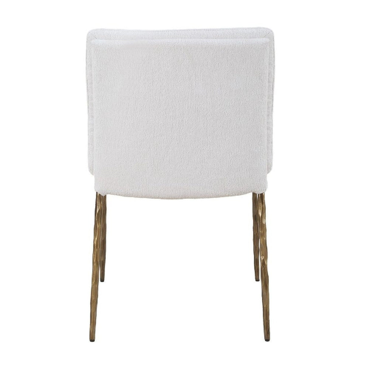 White Boucle Dining Chair by Uttermost Ascend, alternate view 6