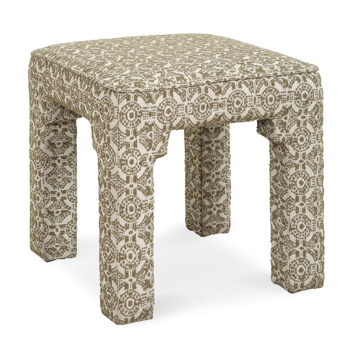 Green Medallion Motif Bench S by Uttermost Satoria, alternate view 3