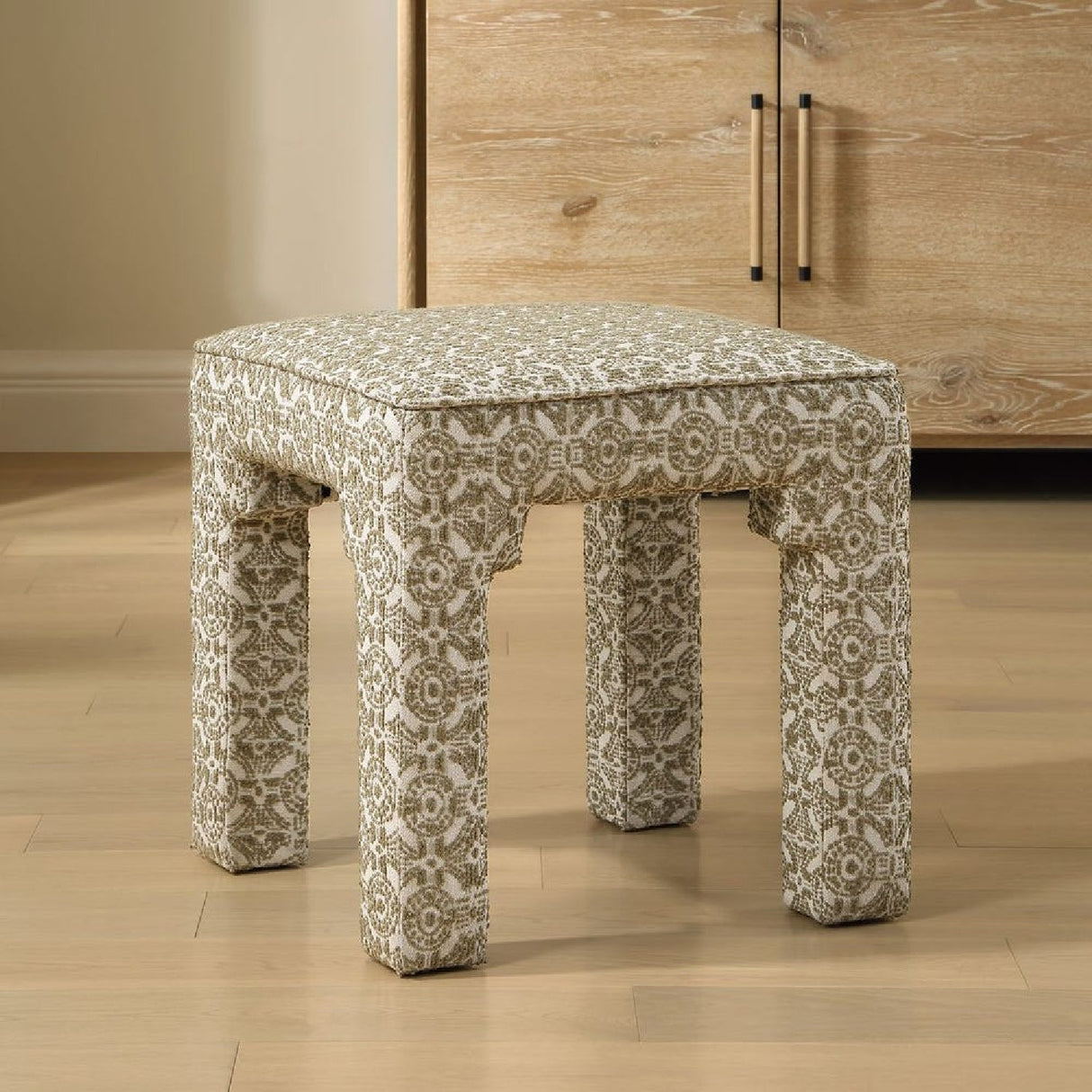Green Medallion Motif Bench S by Uttermost Satoria, alternate view 6