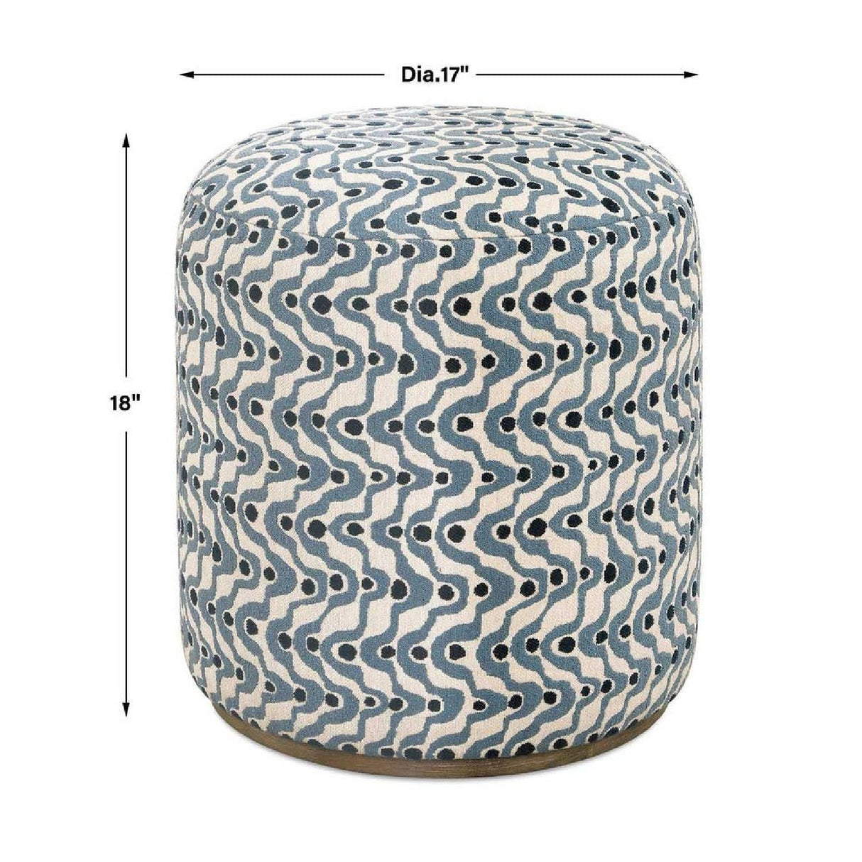 Swirl Patterned Ottoman | Uttermost Cas - www.oroa.com