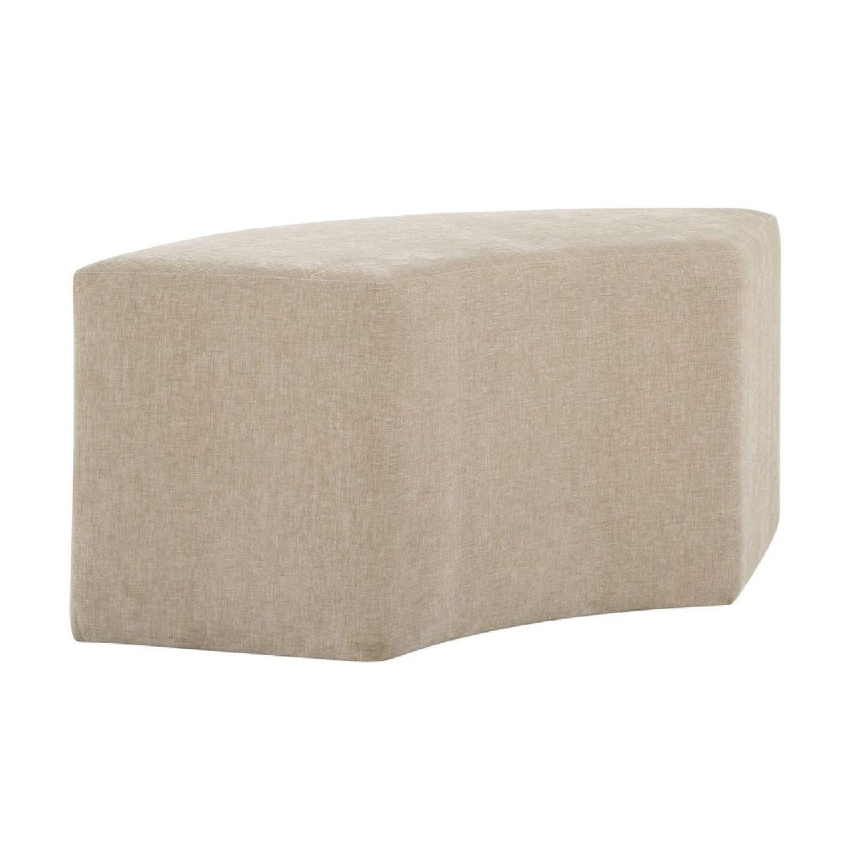 Beige Velvet Curved Bench by Uttermost Khai, alternate view 3