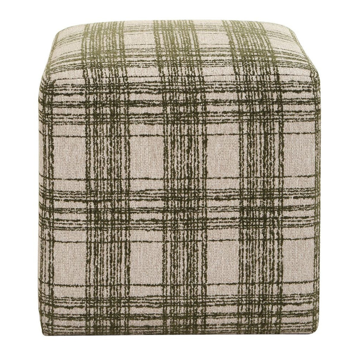 Chenille Cube Ottoman | Oroa.com