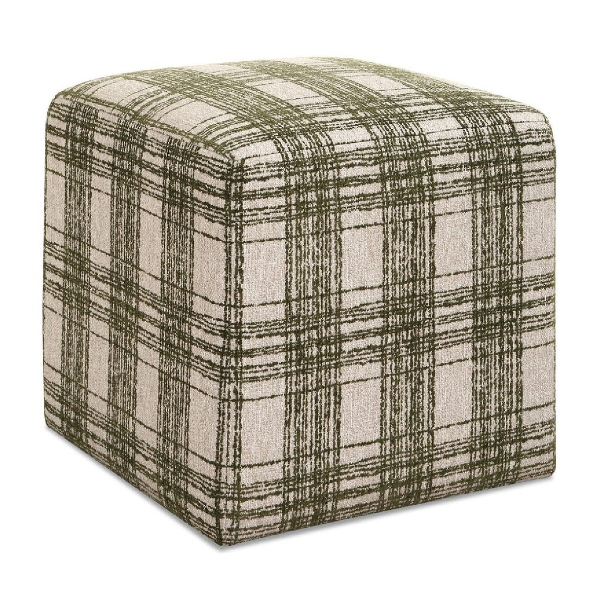Chenille Cube Ottoman | Oroa.com