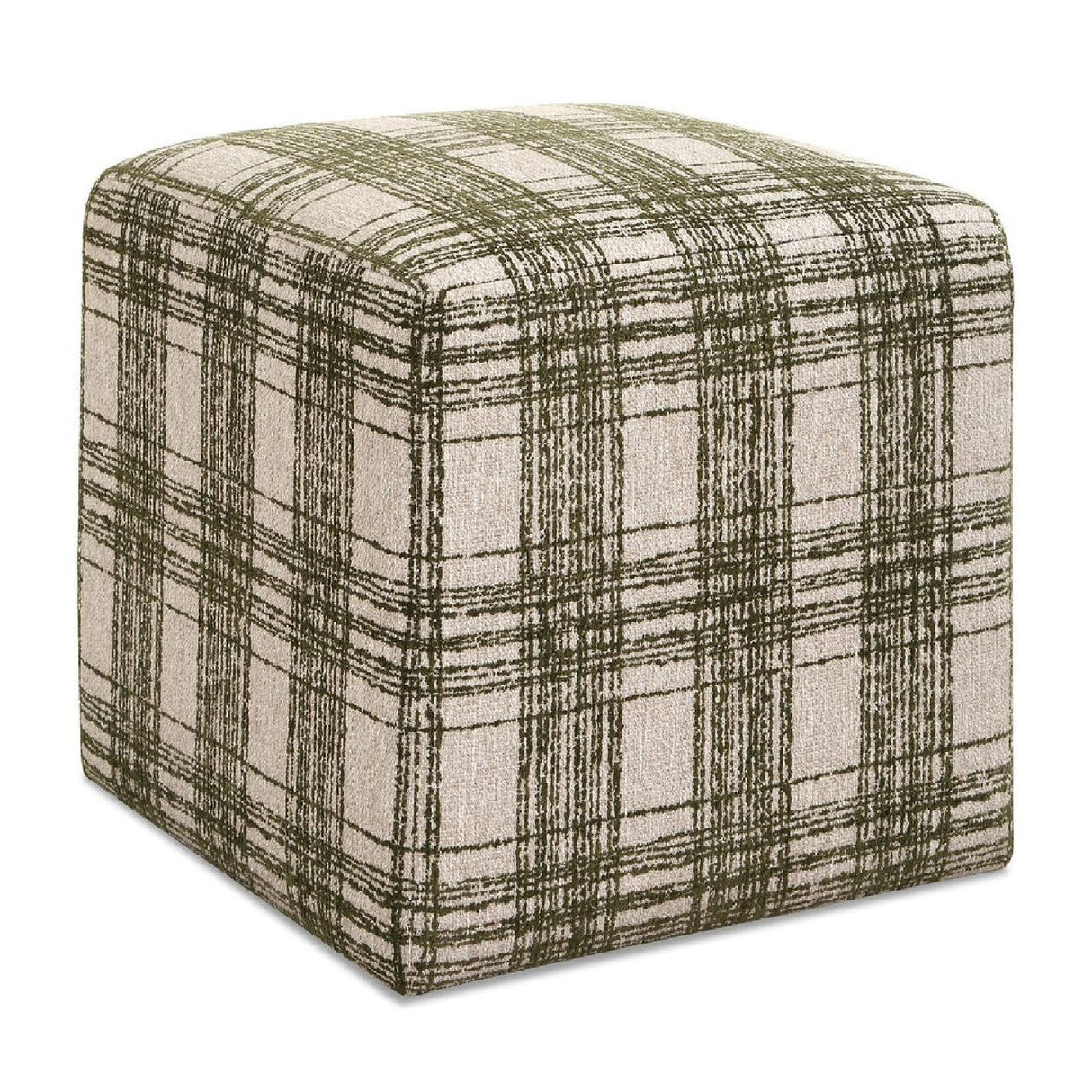 Modern European furniture - Chenille Cube Ottoman - www.oroa.com