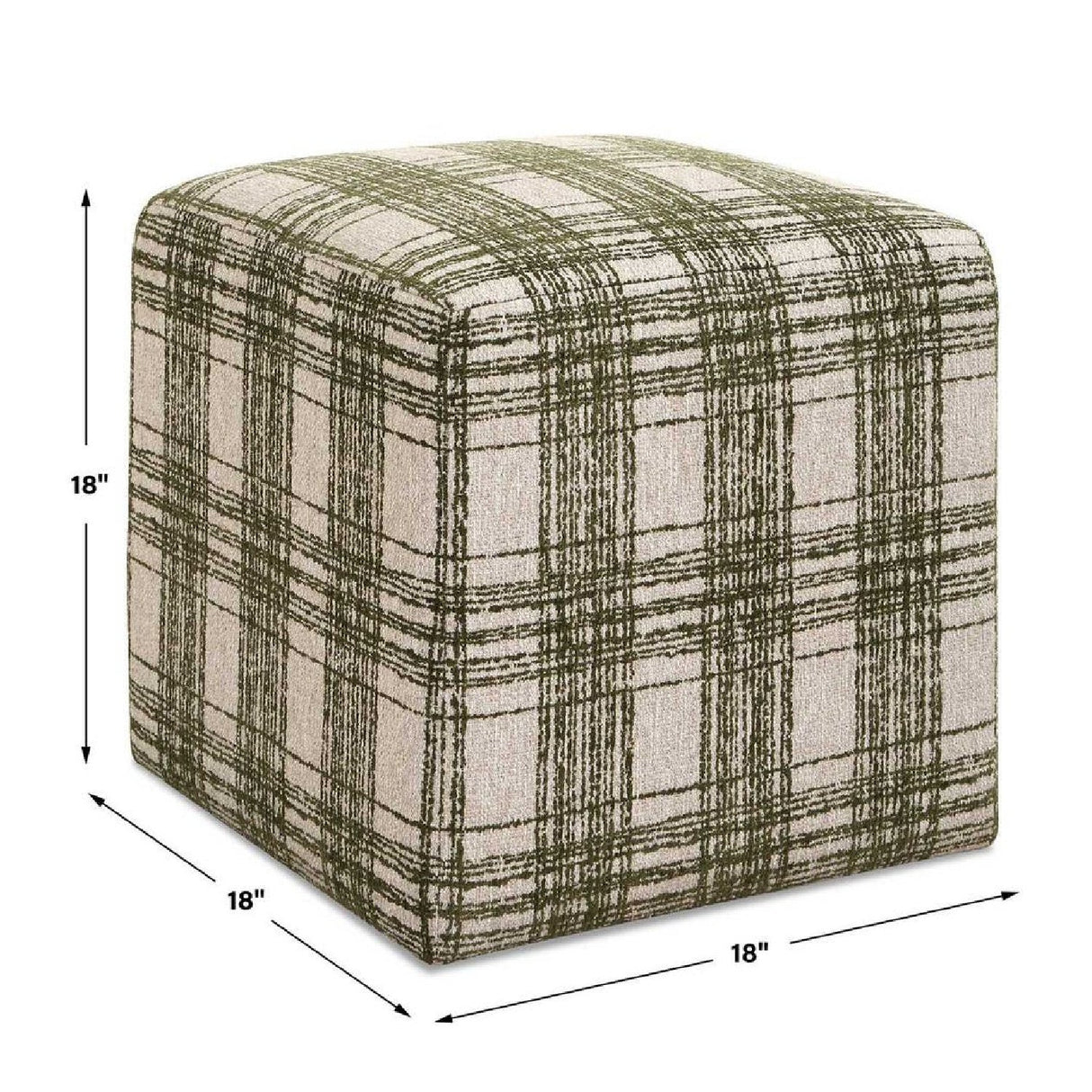 Modern European furniture - Chenille Cube Ottoman - www.oroa.com