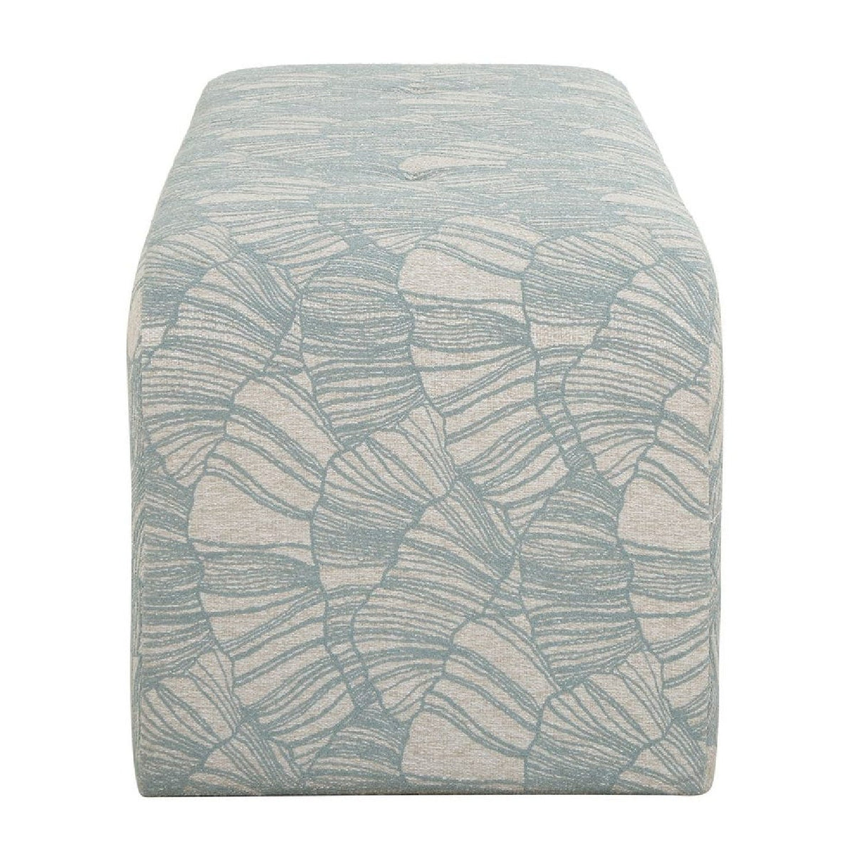Blue Shell Printed Bench by Uttermost Amie, alternate view 4