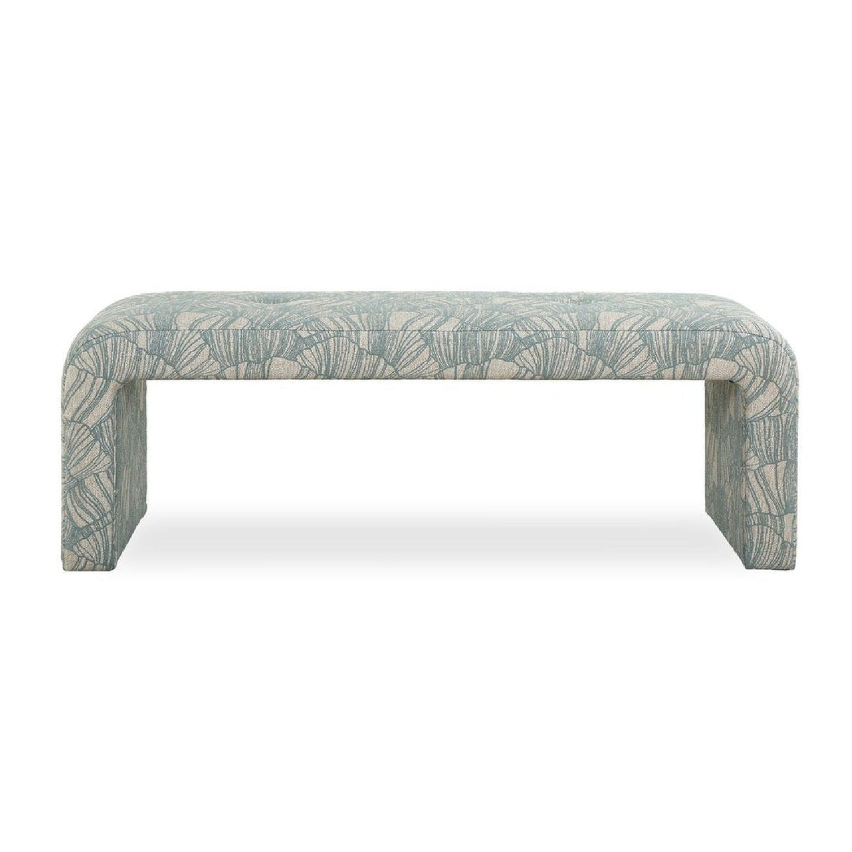 Blue Shell Printed Bench by Uttermost Amie