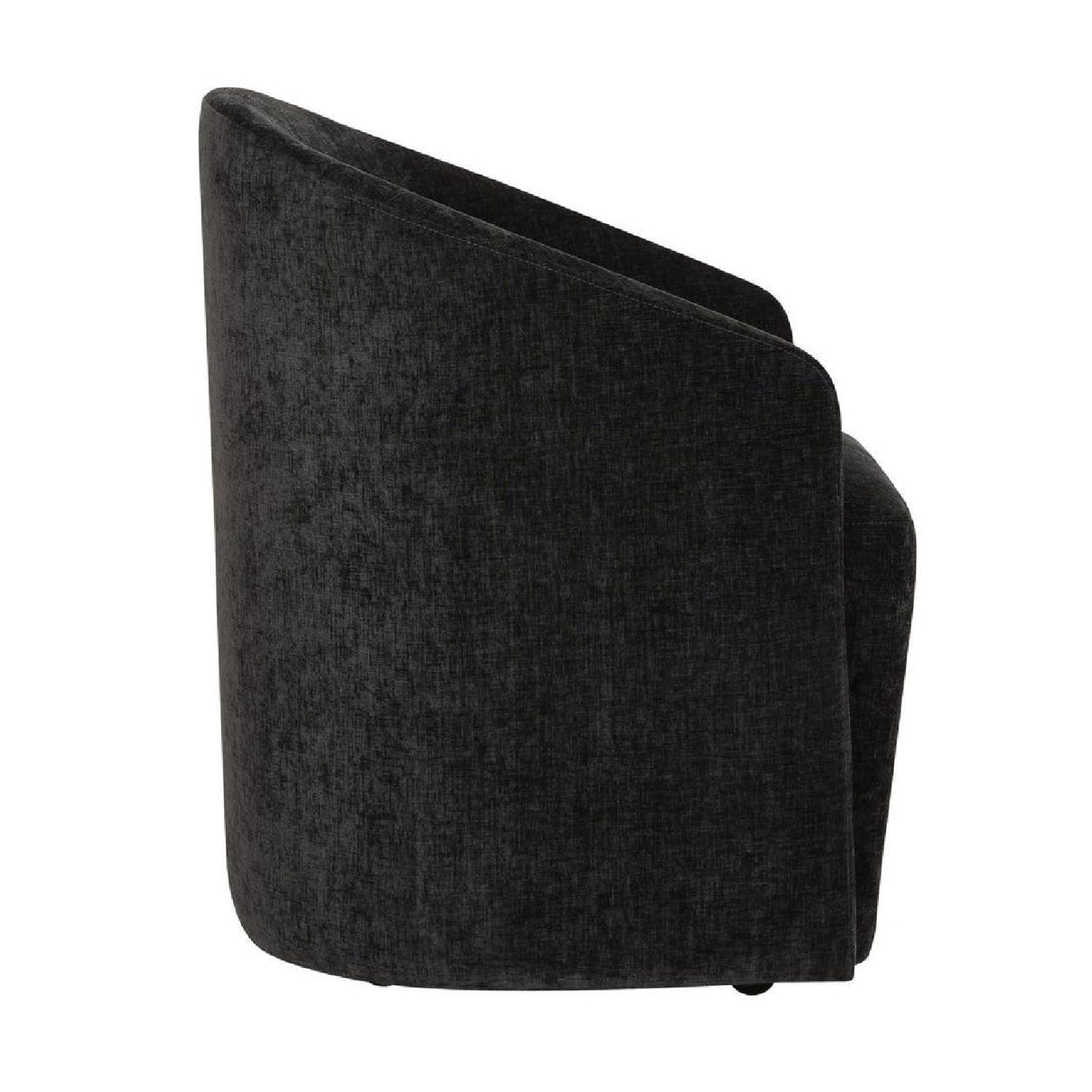 Modern European furniture - Velvet Dining Chair with Casters - www.oroa.com