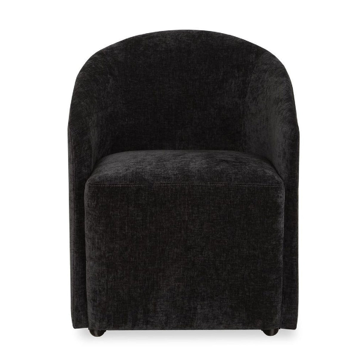 Modern European furniture - Velvet Dining Chair with Casters - www.oroa.com