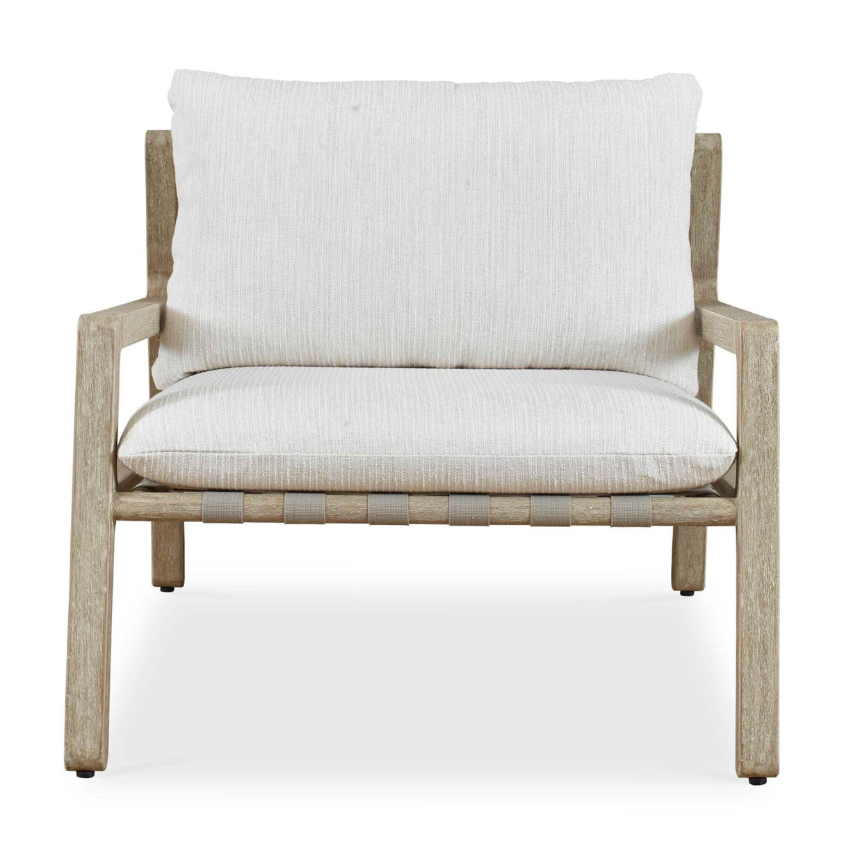 Modern European furniture - Mahogany Framed Outdoor Lounge Chair - www.oroa.com