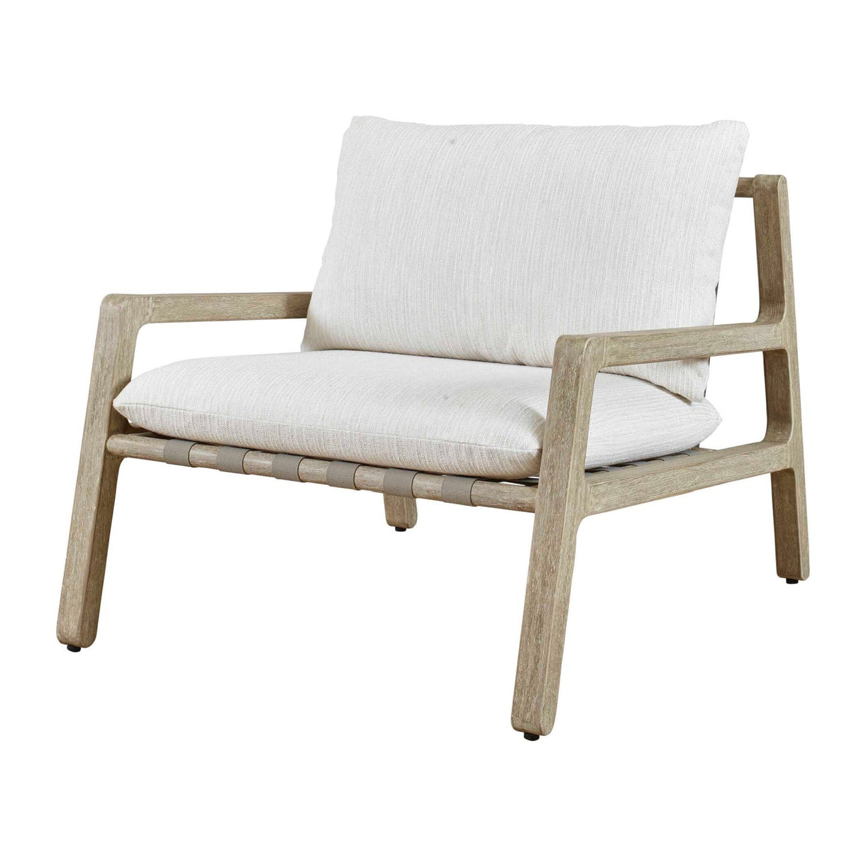 Modern European furniture - Mahogany Framed Outdoor Lounge Chair - www.oroa.com