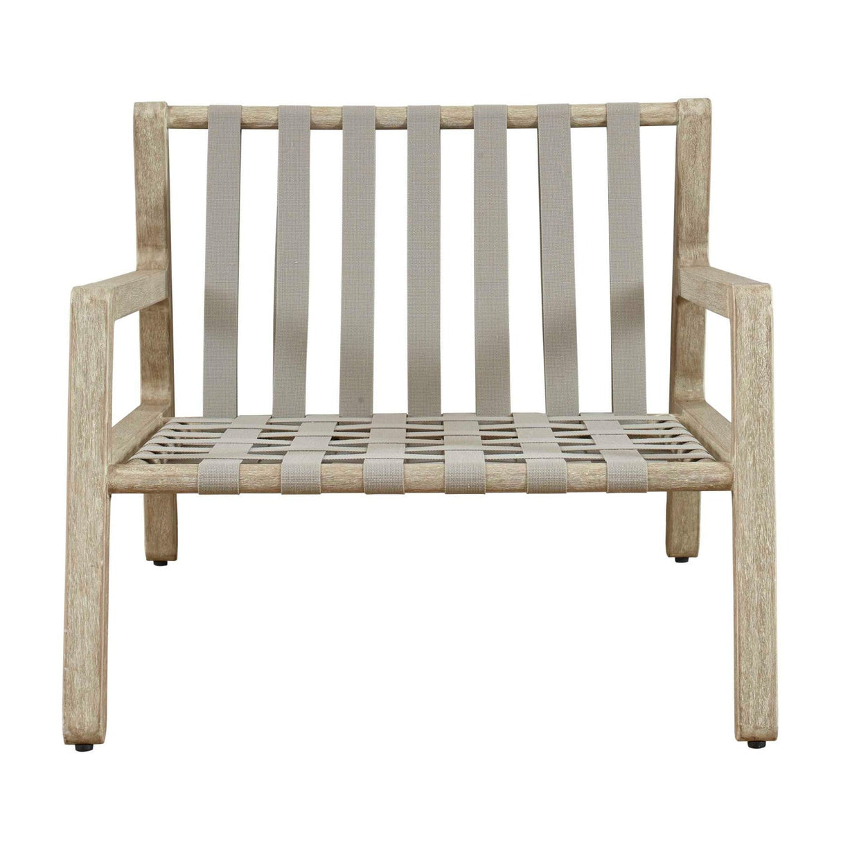 Modern European furniture - Mahogany Framed Outdoor Lounge Chair - www.oroa.com