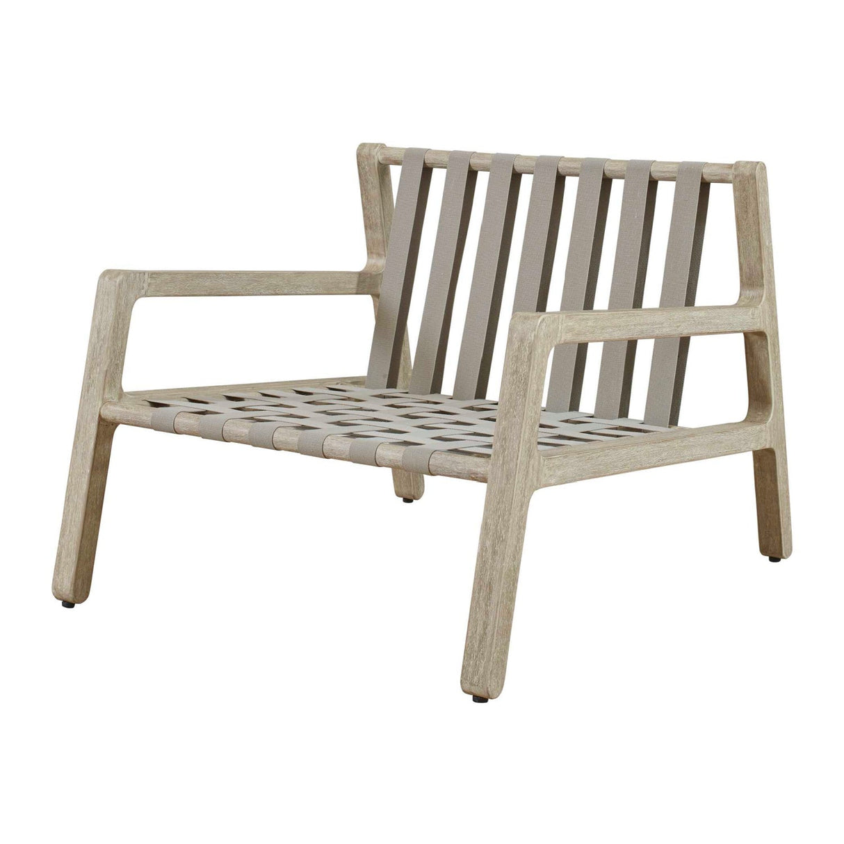 Modern European furniture - Mahogany Framed Outdoor Lounge Chair - www.oroa.com