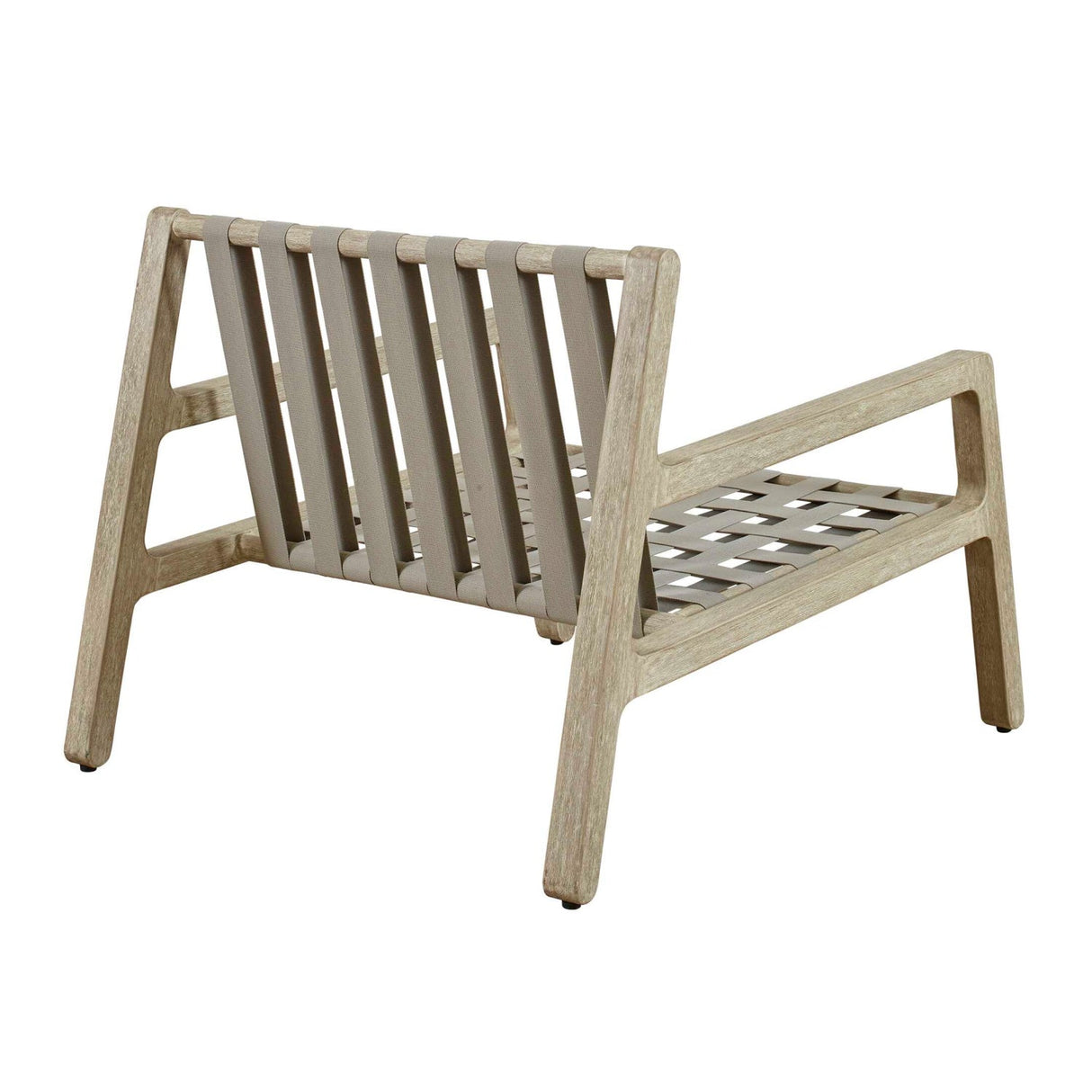 Modern European furniture - Mahogany Framed Outdoor Lounge Chair - www.oroa.com