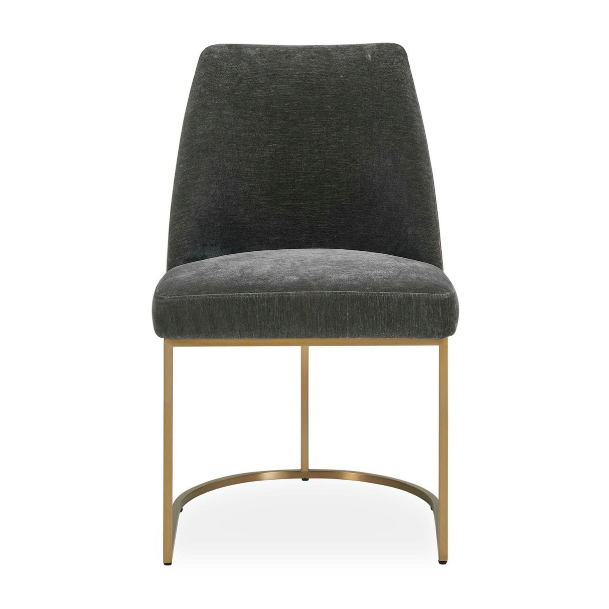 Modern European furniture - Gray Velvet Dining Chair - www.oroa.com