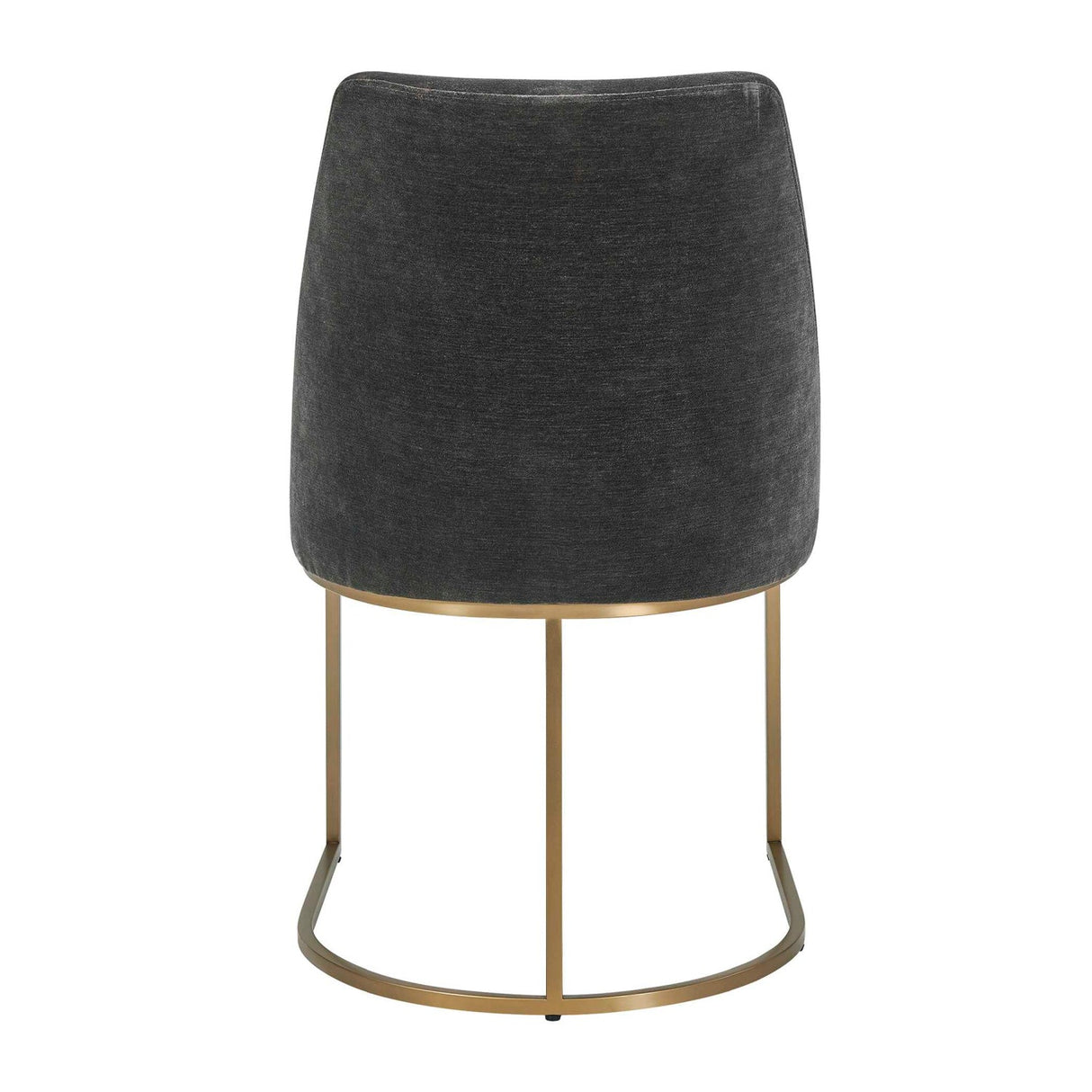 Modern European furniture - Gray Velvet Dining Chair - www.oroa.com