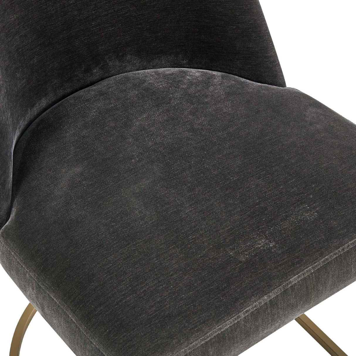 Modern European furniture - Gray Velvet Dining Chair - www.oroa.com