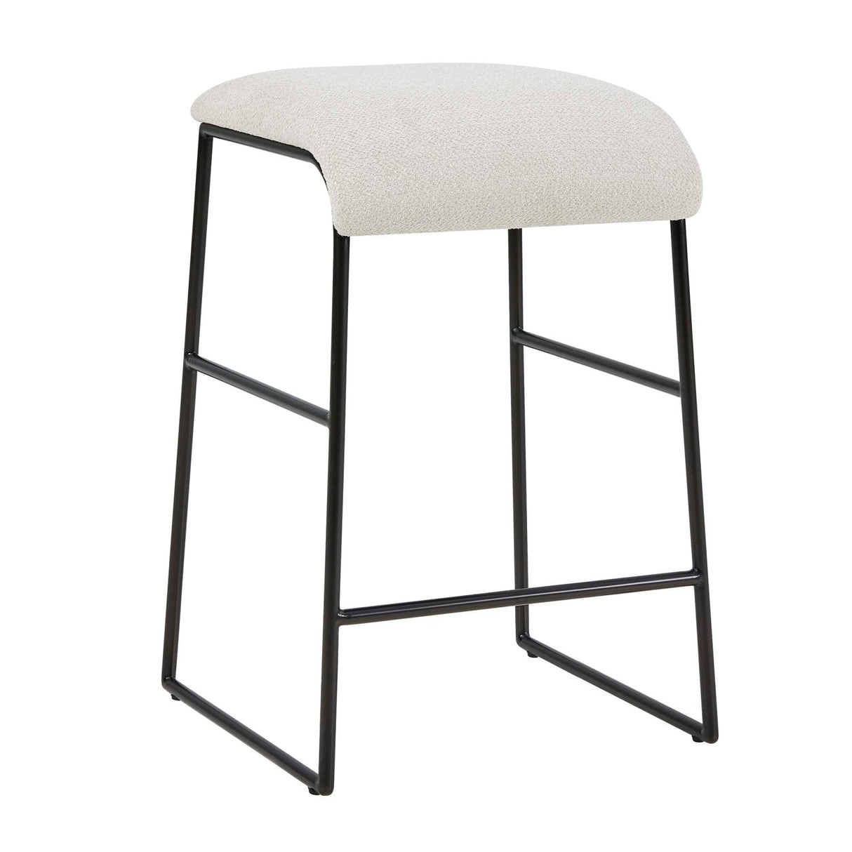 Cream Fabric Seat Counter Stool by Uttermost Arcane, alternate view 4