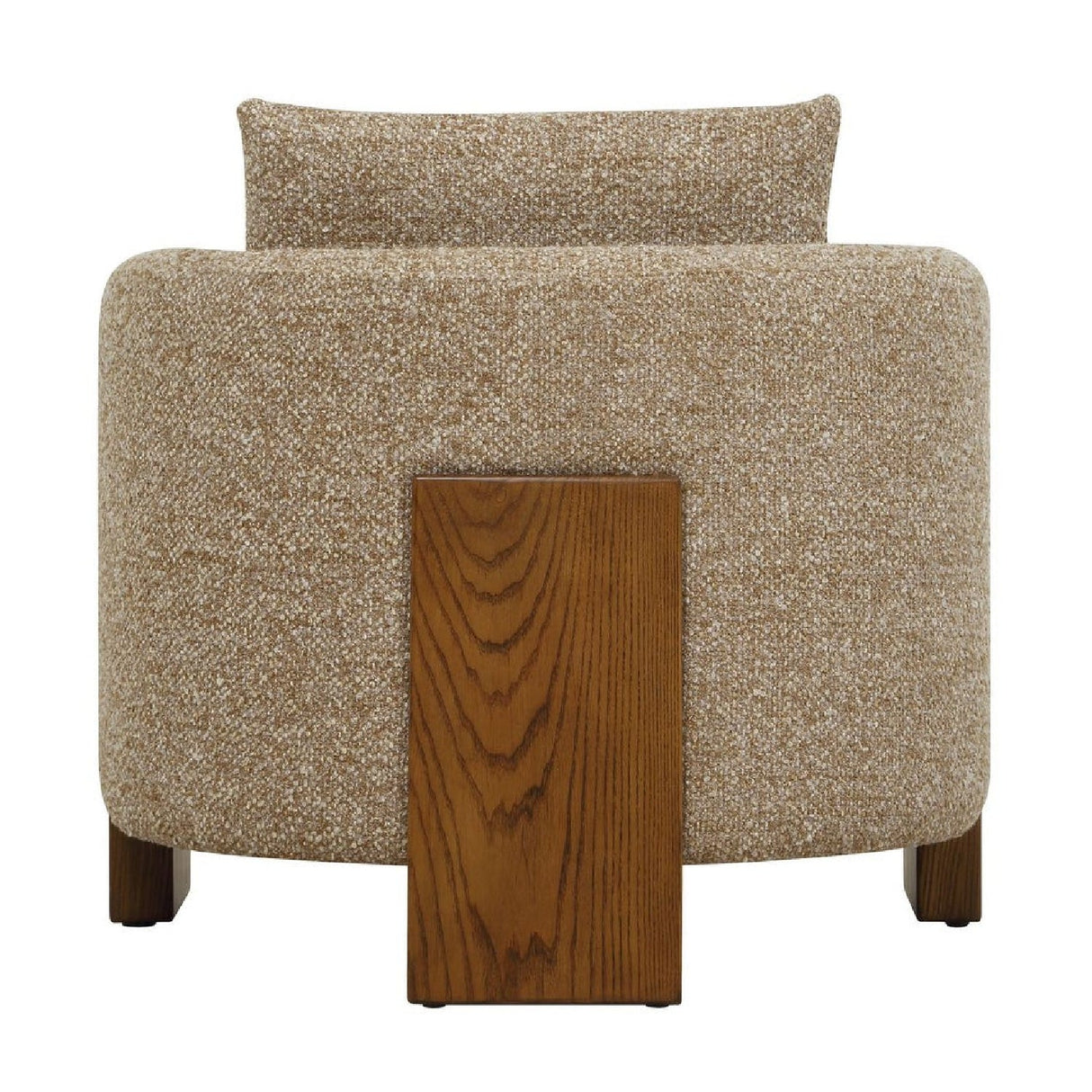 Modern European furniture - Cream Boucle 3-Legged Accent Chair - www.oroa.com