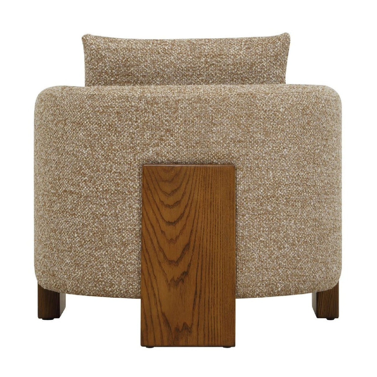 Cream Boucle 3-Legged Accent Chair by Uttermost Halligan, alternate view 4