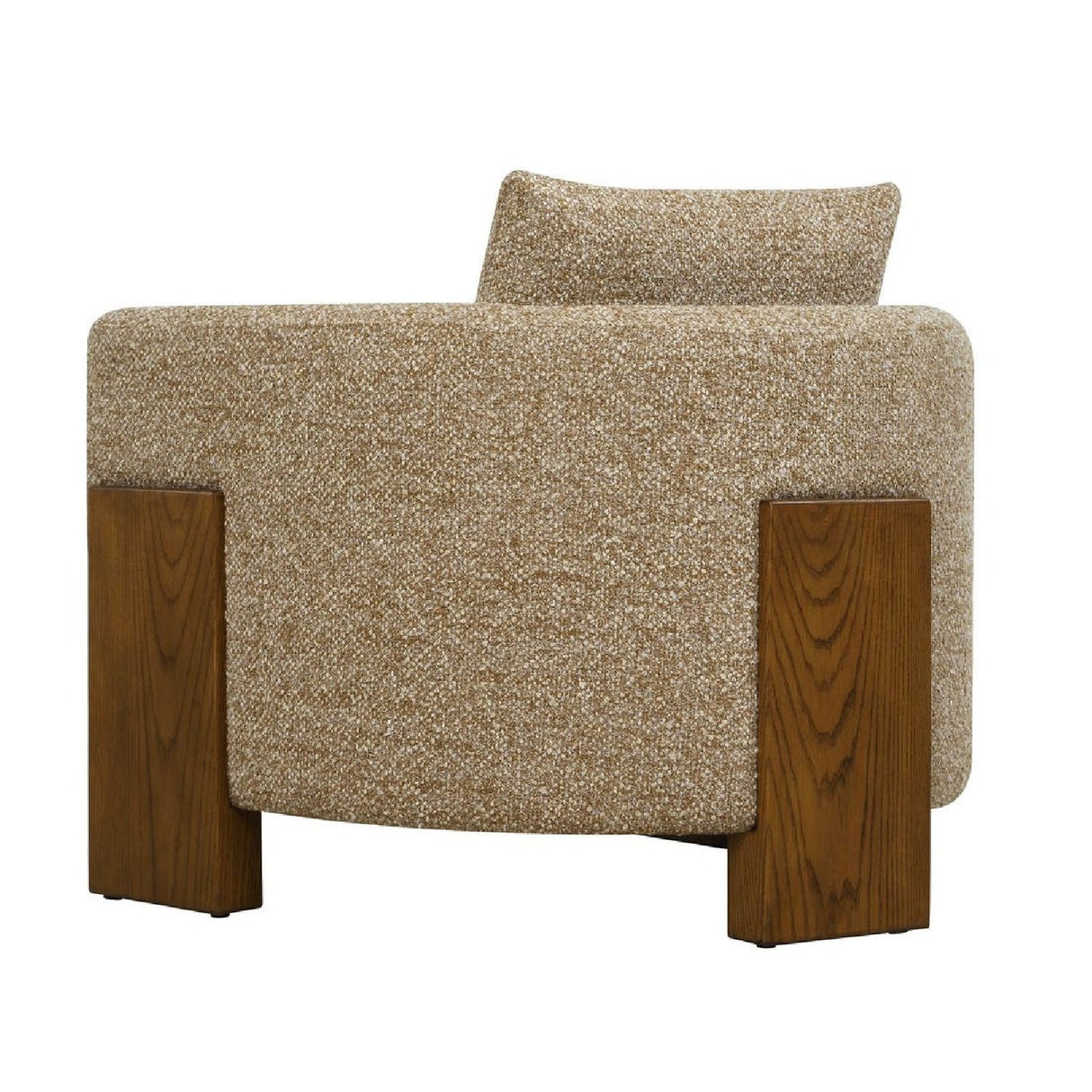 Cream Boucle 3-Legged Accent Chair by Uttermost Halligan, alternate view 5