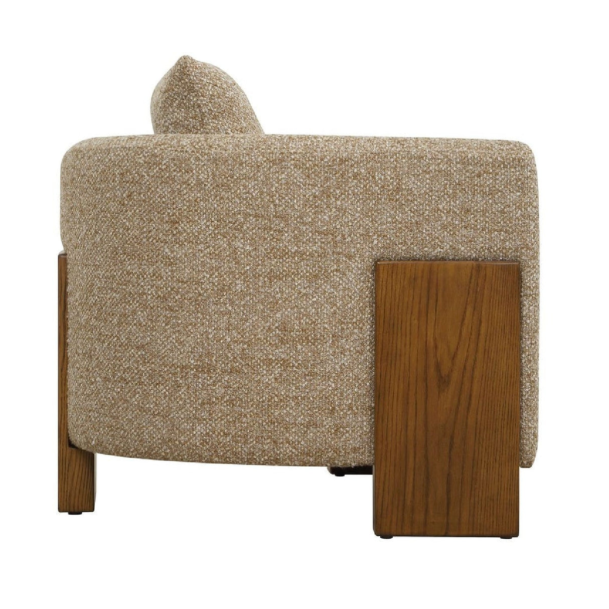 Cream Boucle 3-Legged Accent Chair by Uttermost Halligan, alternate view 7