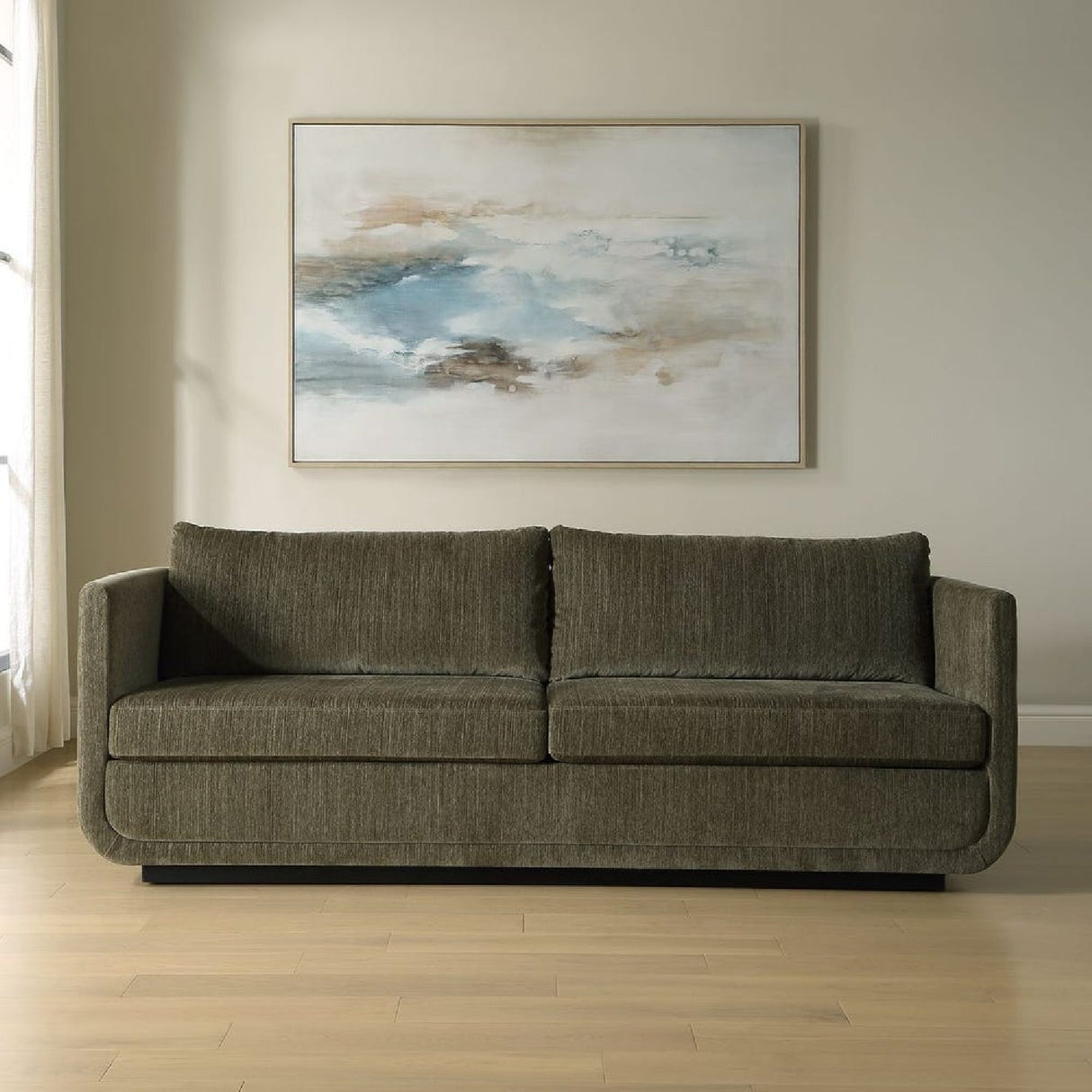 Modern European furniture - Textured Chenille Sofa - www.oroa.com