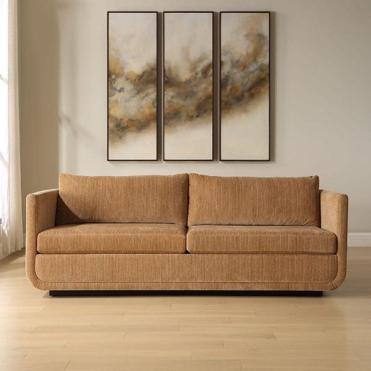 Modern European furniture - Textured Chenille Sofa - www.oroa.com