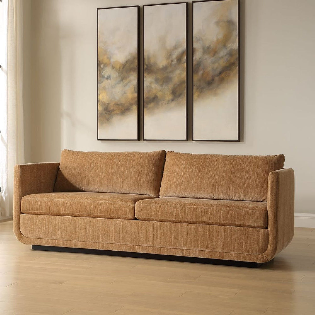 Modern European furniture - Textured Chenille Sofa - www.oroa.com