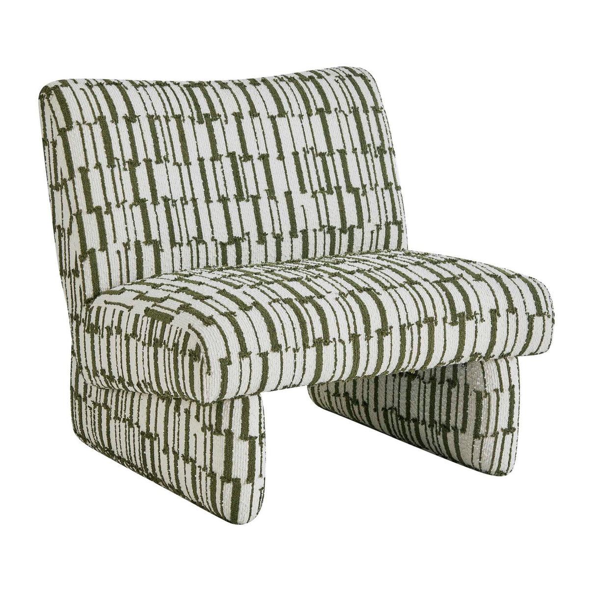 Green Patterned Accent Chair by Uttermost Willa, alternate view 3