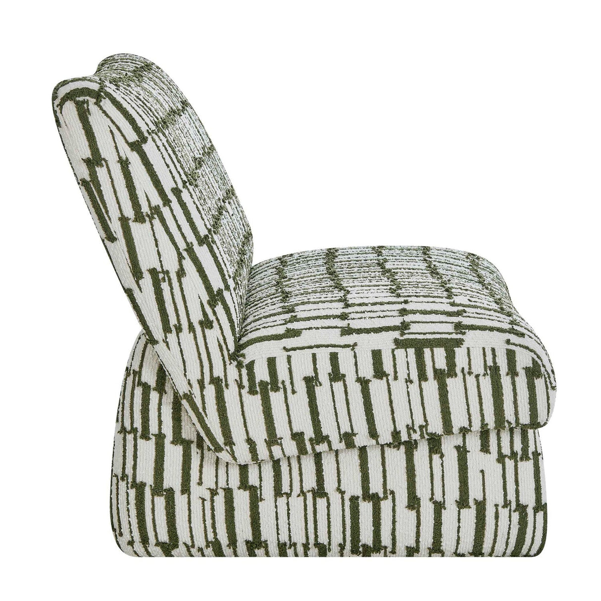 Green Patterned Accent Chair by Uttermost Willa, alternate view 4