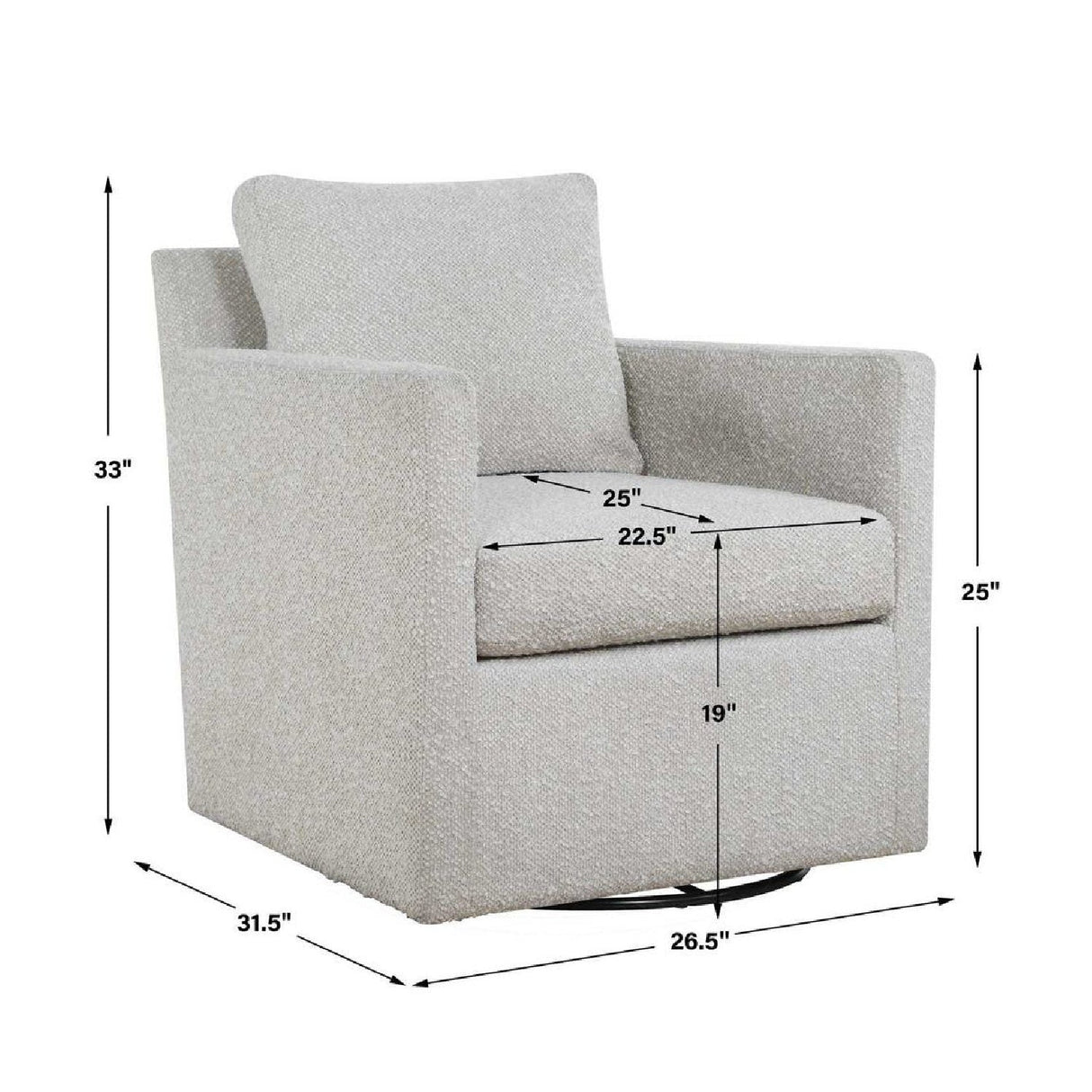 Modern European furniture - Upholstered Swivel/Glider Armchair - www.oroa.com