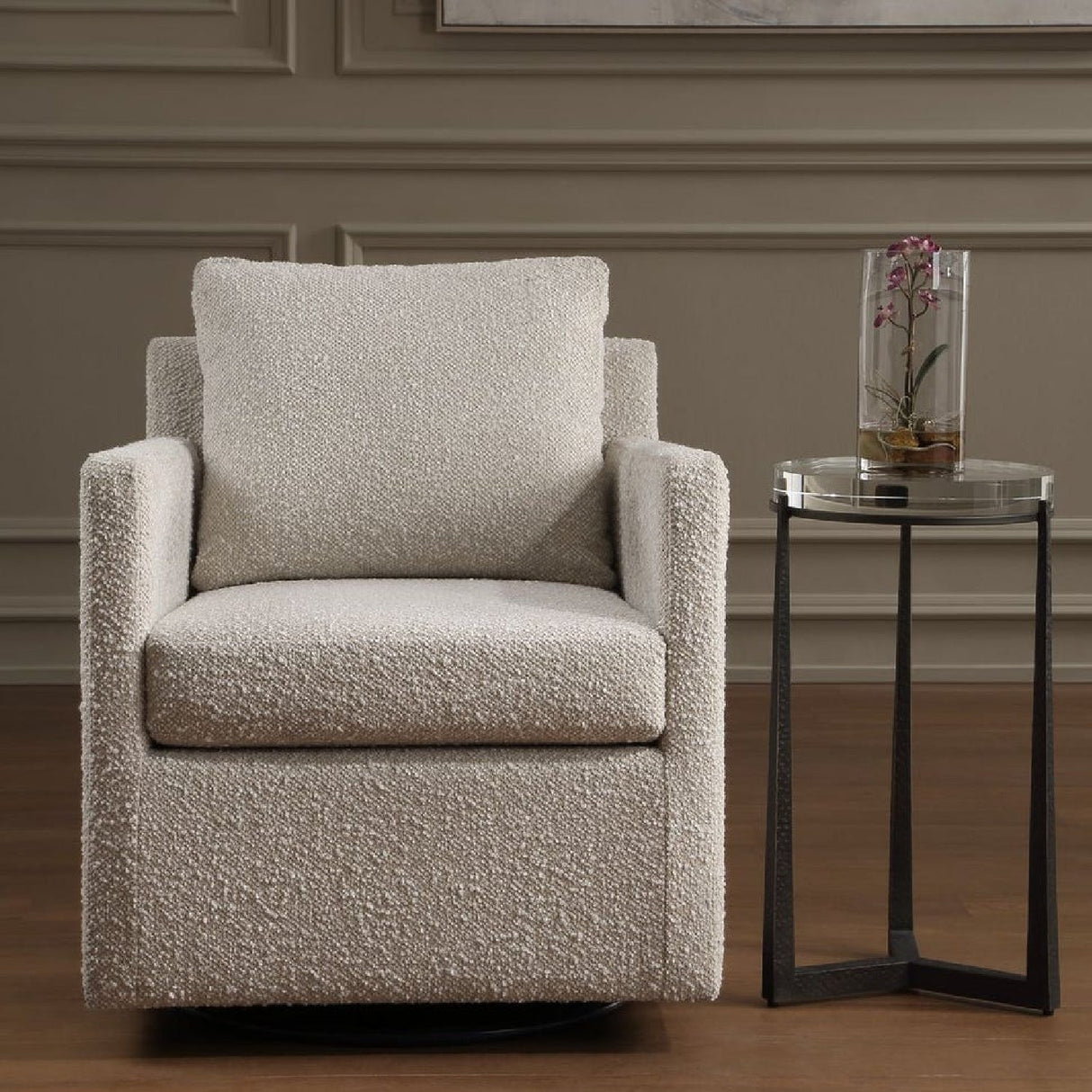 Modern European furniture - Upholstered Swivel/Glider Armchair - www.oroa.com