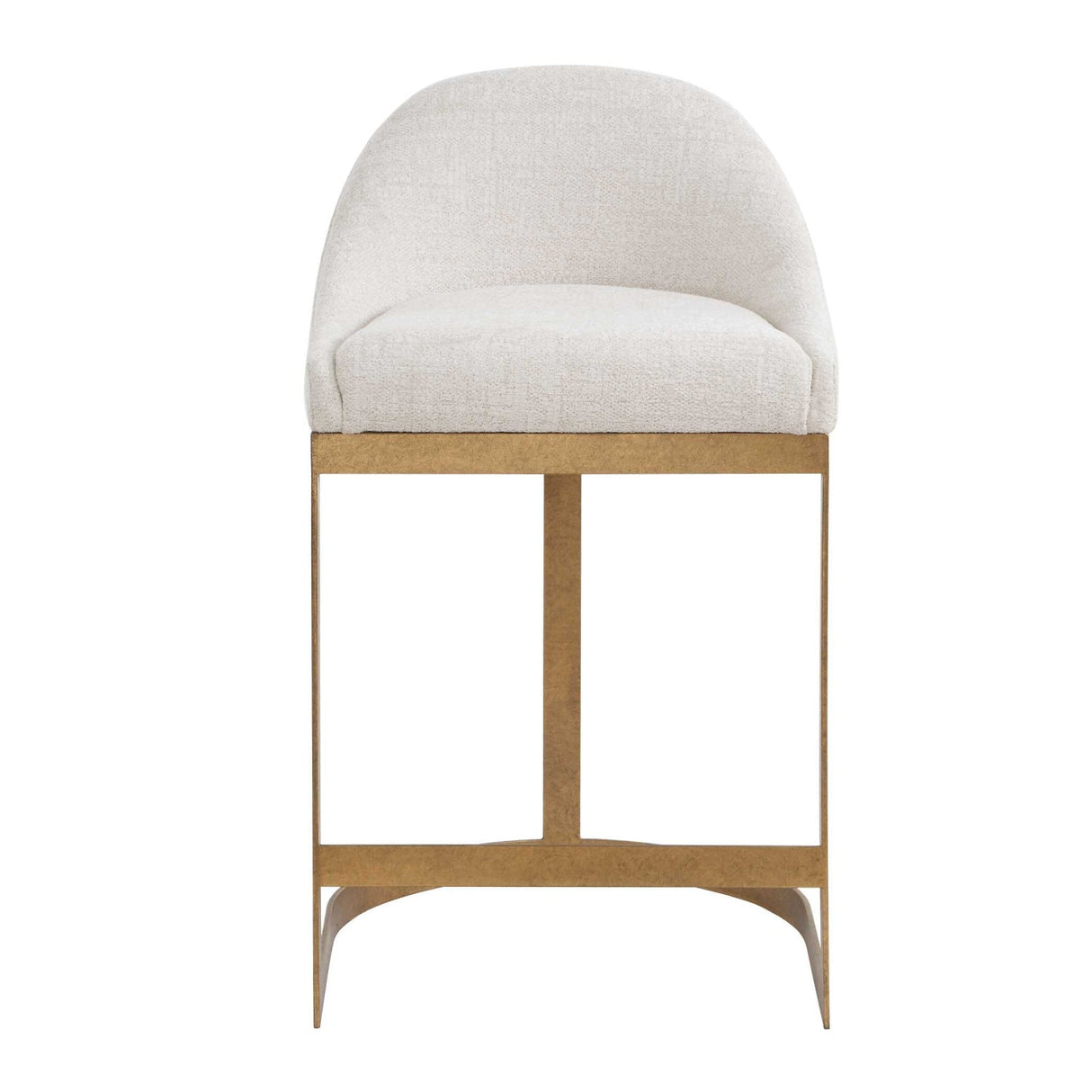 Modern European furniture - White Chenille Counter Stool - www.oroa.com
