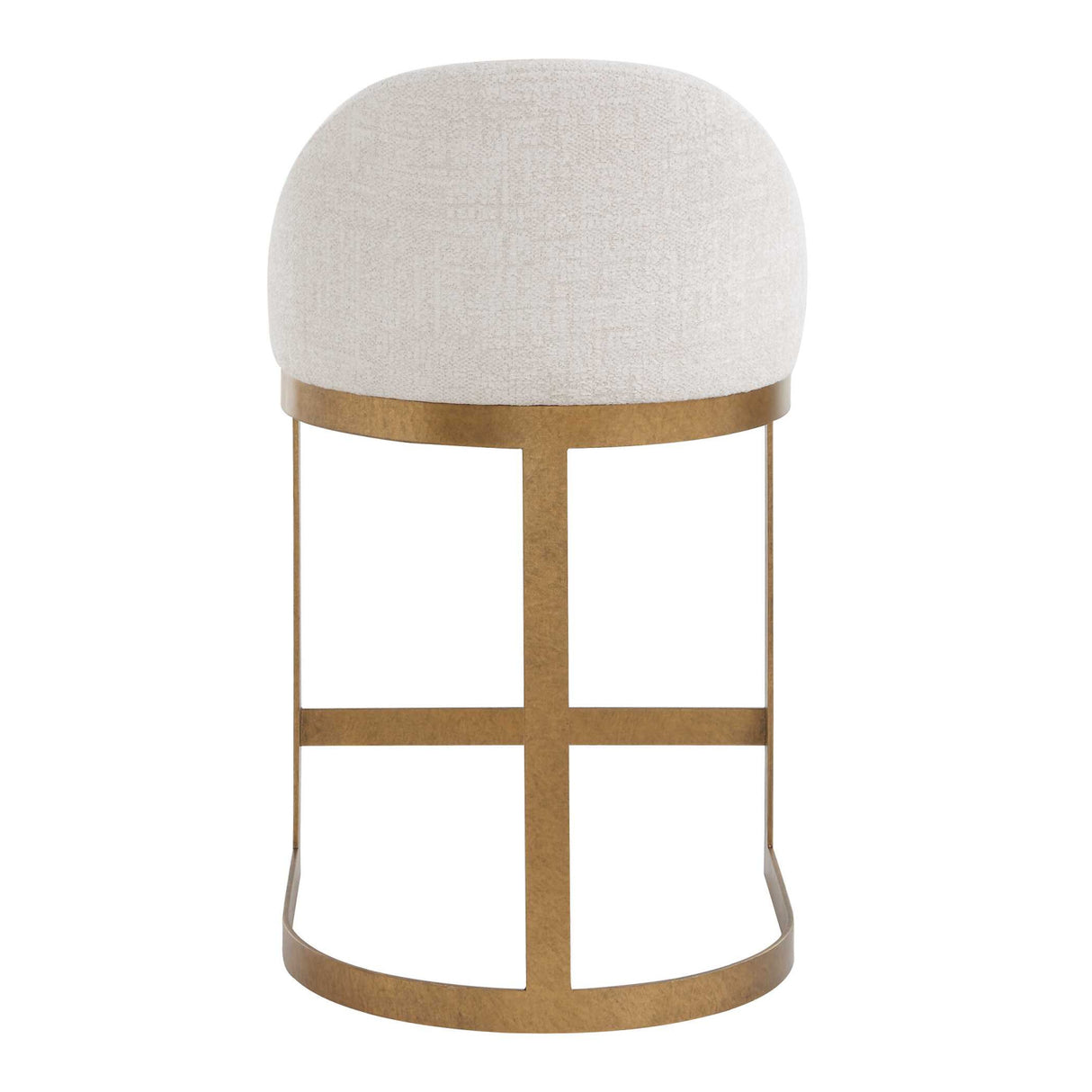 Modern European furniture - White Chenille Counter Stool - www.oroa.com