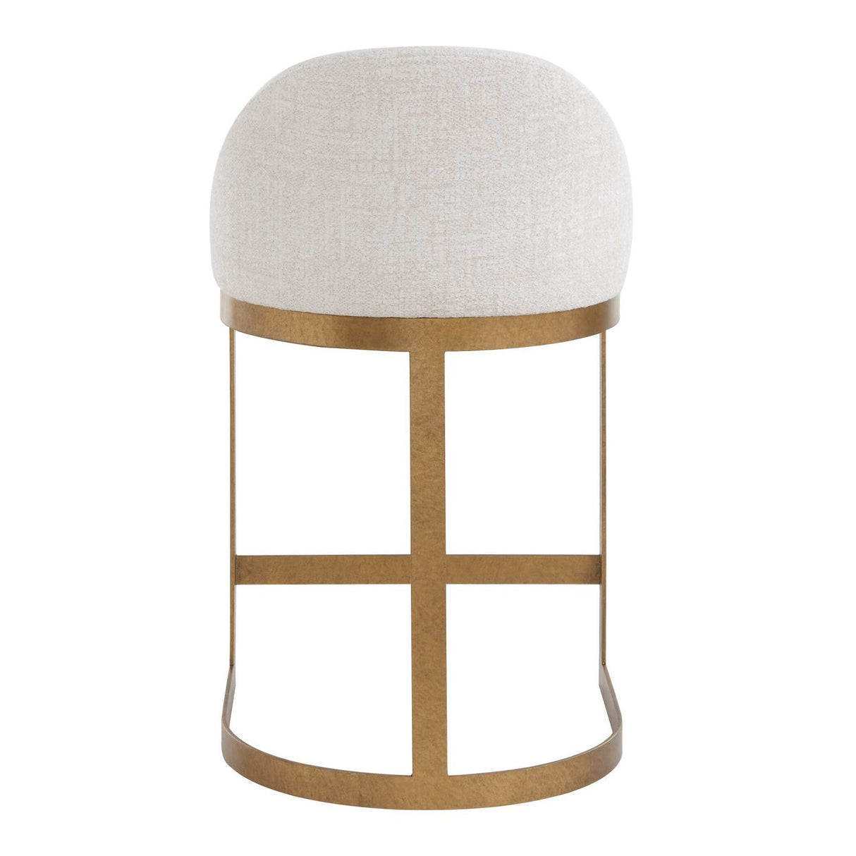 Modern European furniture - White Chenille Counter Stool - www.oroa.com