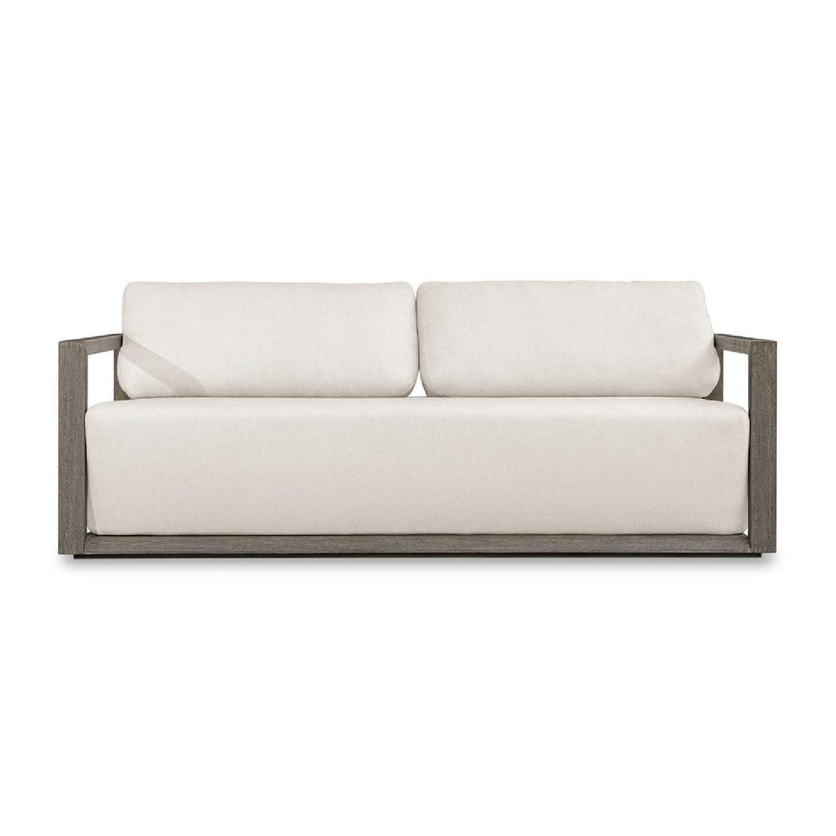 Modern European furniture - White Cushioned 3-Seater Outdoor Sofa - www.oroa.com