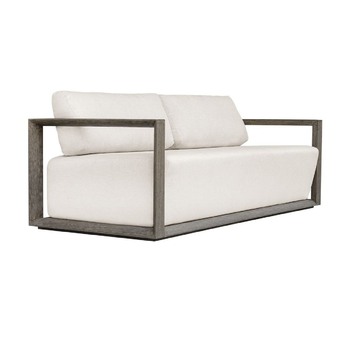 Modern European furniture - White Cushioned 3-Seater Outdoor Sofa - www.oroa.com