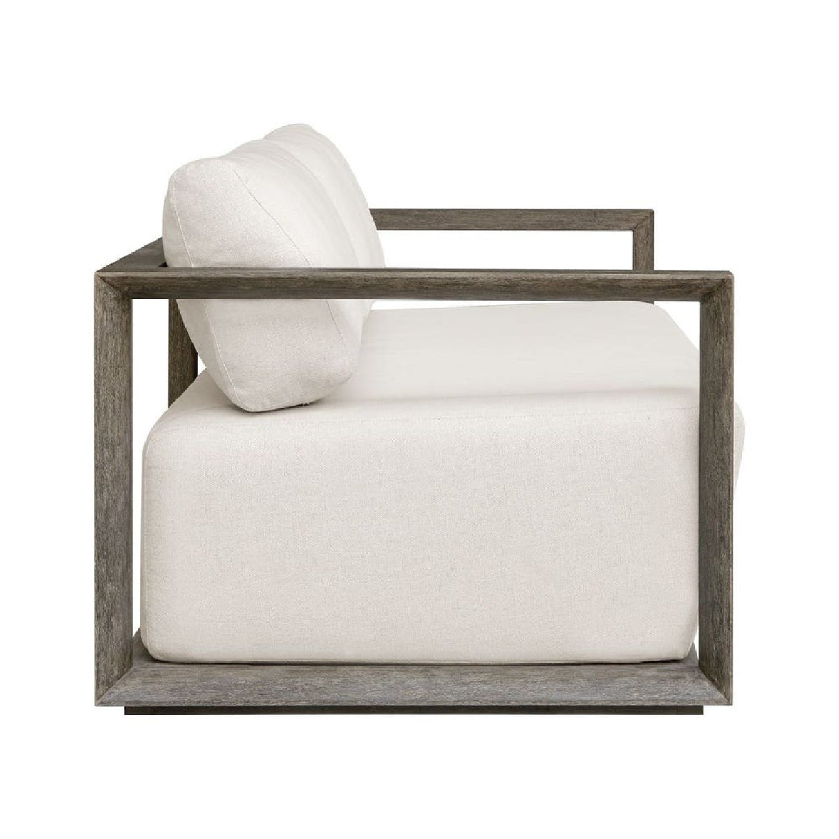 Modern European furniture - White Cushioned 3-Seater Outdoor Sofa - www.oroa.com