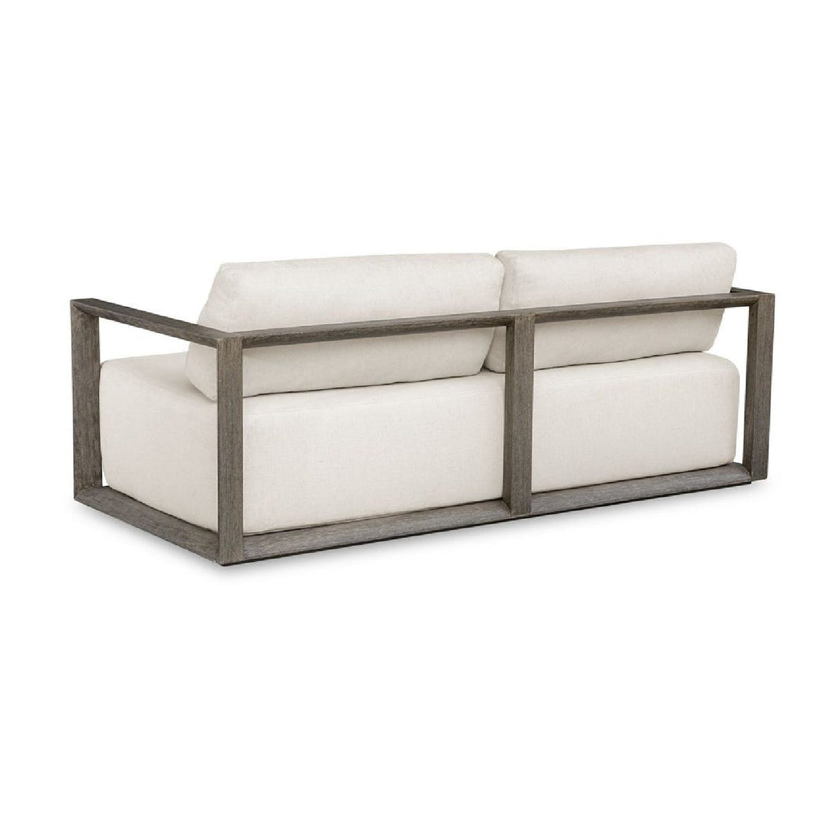 Modern European furniture - White Cushioned 3-Seater Outdoor Sofa - www.oroa.com