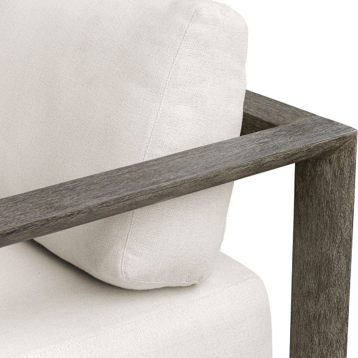 Modern European furniture - White Cushioned 3-Seater Outdoor Sofa - www.oroa.com