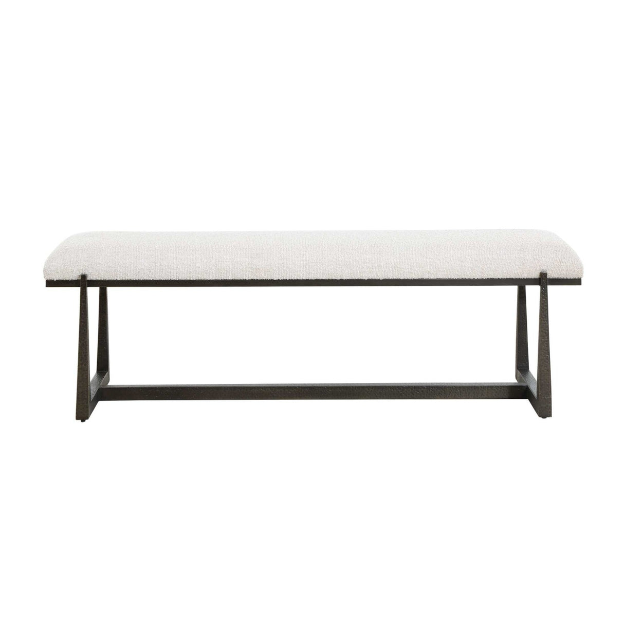 Modern European furniture - Upholstered Wool-Inspired Bench - www.oroa.com